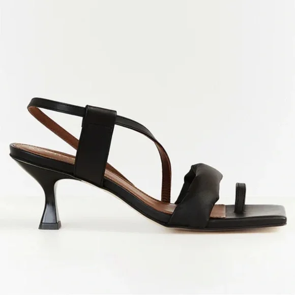 ALOHAS ASYMMETREIC BLACK HEEL - Picture 4 of 16